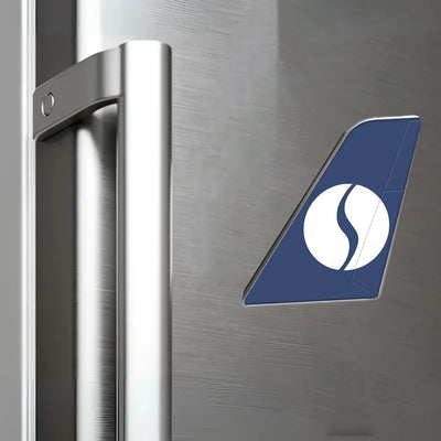 sabena aviation design tail magnet in 3D metal with magnetic back.