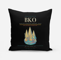 Thumbnail for Modibo Keita International Airport (BKO) design on black pillow