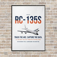 Thumbnail for RC-135S Cobra Ball vertical canvas print - framed - white background