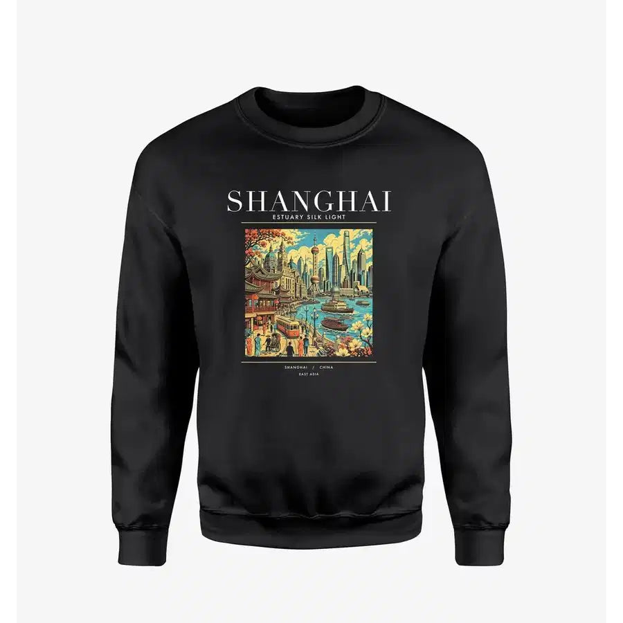 SHANGHAI - Poster - Sweatshirt - Black