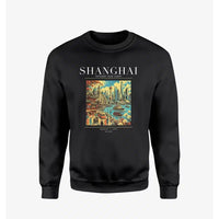 Thumbnail for SHANGHAI - Poster - Sweatshirt - Black