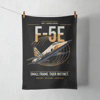 Thumbnail for F-5E Tiger II design on black towel