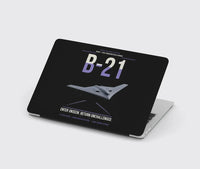 Thumbnail for B-21 Raider design on black MacBook case