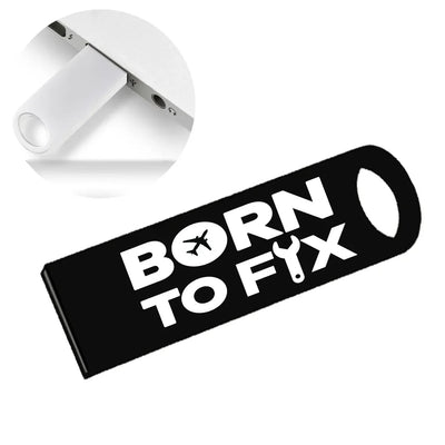 Born To Fix Airplanes aviation design on durable waterproof casing waterproof USB device.
