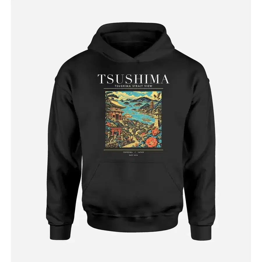 TSUSHIMA - Poster - Premium Hoodie - Black