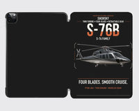 Thumbnail for Sikorsky S-76B design on black ipad tablet case