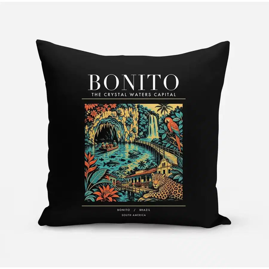 BONITO - Poster - Pillow - Black