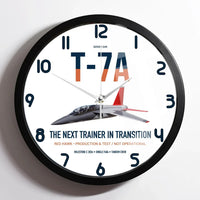 Thumbnail for T-7A Red Hawk design on white framed wall clock