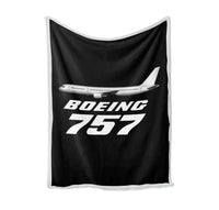 Thumbnail for The Boeing 757 Bed Blankets & aviation print on soft fleece blanket.
