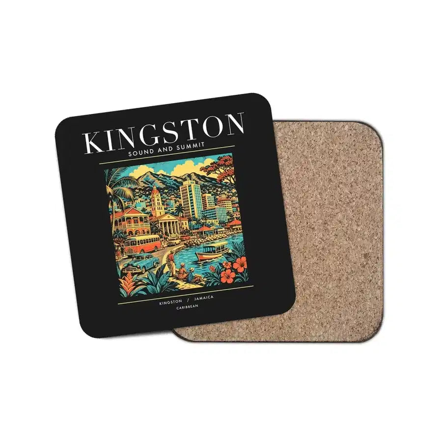 KINGSTON - Poster - Coaster - Black