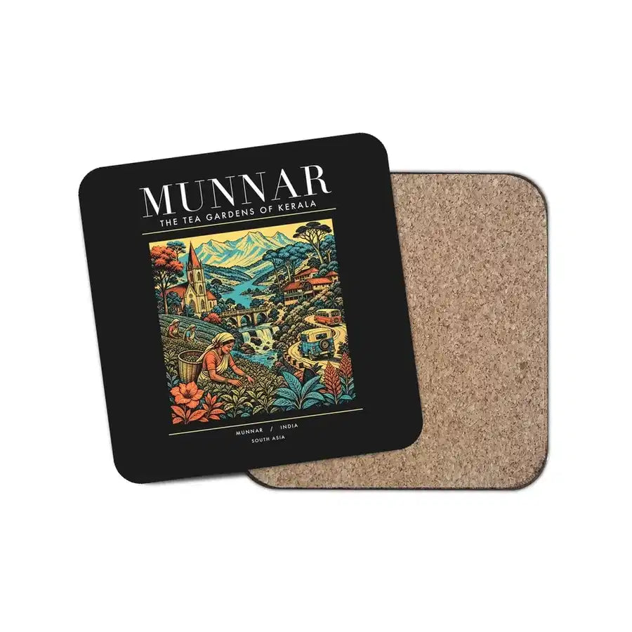 MUNNAR - Poster - Coaster - Black