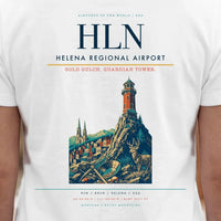 Thumbnail for Helena Regional Airport (HLN) double-side t-shirt design close-up cover