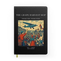 Thumbnail for VINTAGE G4445 - The Grape Harvest Hop - Designed Notebooks design on black