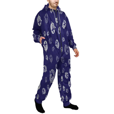 Airplane Notification Theme Jumpsuit for Men & Women aviation design on soft cotton blend jumpsuit.