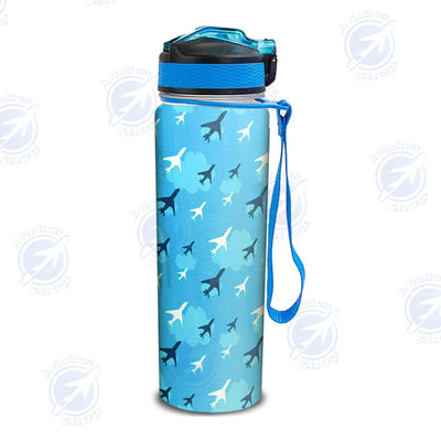 Cool & Super Airplanes Sports aviation design on sport kettle, insulated bottle with sport spout.