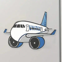 Thumbnail for United Airlines B767 Airplanes Magnets aviation airplane fridge magnet, strong neodymium core.