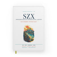 Thumbnail for Shenzhen Bao'an International Airport (SZX) design on white notebook