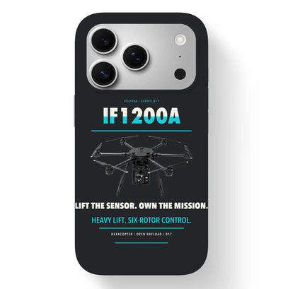 Inspired Flight IF1200A Case design on black iphone case