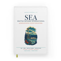 Thumbnail for Seattle-Tacoma International Airport (SEA) design on white notebook