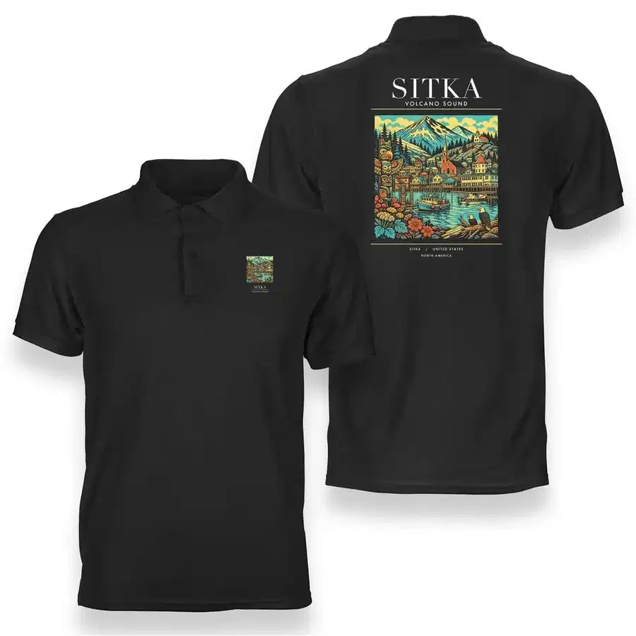 SITKA - Poster - Double-Side Polo - Black