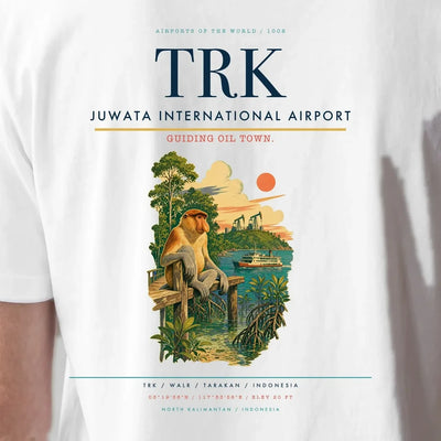 Juwata International Airport (TRK) double-side t-shirt design close-up cover