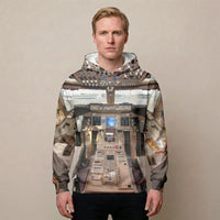 Thumbnail for Boeing 747 Cockpit Printed aviation design printed on soft cotton 3D-print T-shirt.