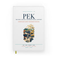 Thumbnail for Beijing Capital International Airport (PEK) design on white notebook