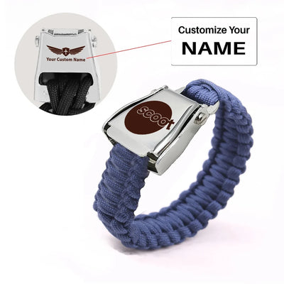 Scoot Airlines aviation seat-belt buckle bracelet, real seat-belt webbing.