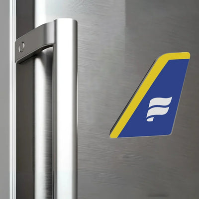 Icelandair Airlines aviation design tail magnet in 3D metal with magnetic back.