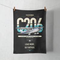 Thumbnail for Cessna 206 Stationair design on black towel
