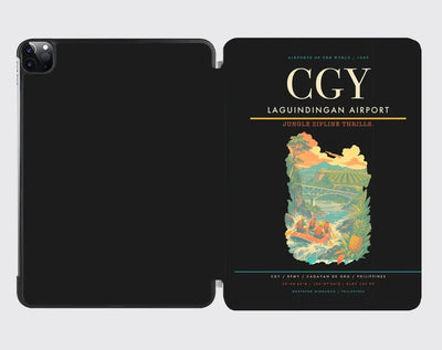 Laguindingan Airport (CGY) design on black ipad tablet case