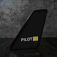 Thumbnail for Pilot & Stripes (4 Lines) Led Aircraft Tail aviation art 3D aircraft tail lamp in premium acrylic with LED.