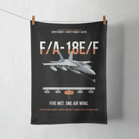 Thumbnail for F A-18E F Buddy Tanker design on black towel