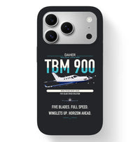 Thumbnail for Daher TBM 900 design on black magsafe iphone case, for iPhone 17 Pro