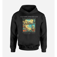 Thumbnail for CLEARWATER BEACH - Poster - Premium Hoodie - Black