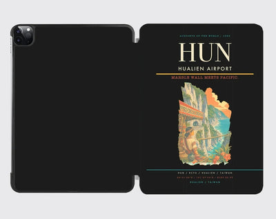 Hualien Airport (HUN) design on black ipad tablet case