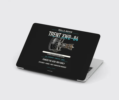TRENT XWB-84 design on black MacBook case