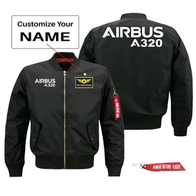 Airbus A320 Text Pilot Jackets (Customizable)