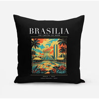 Thumbnail for BRASILIA - Poster - Pillow - Black