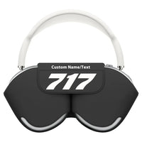 Thumbnail for Boeing 717 Flat Text aviation design on AirPods Max case for AirPods Max.