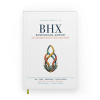 Thumbnail for Birmingham Airport (BHX) design on white notebook