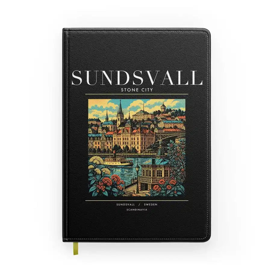 SUNDSVALL - Poster - Notebook - Black