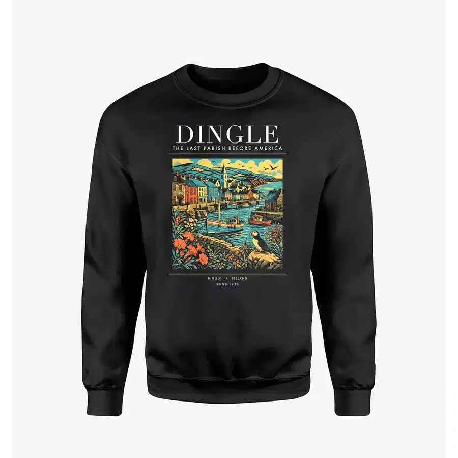 DINGLE - Poster - Sweatshirt - Black