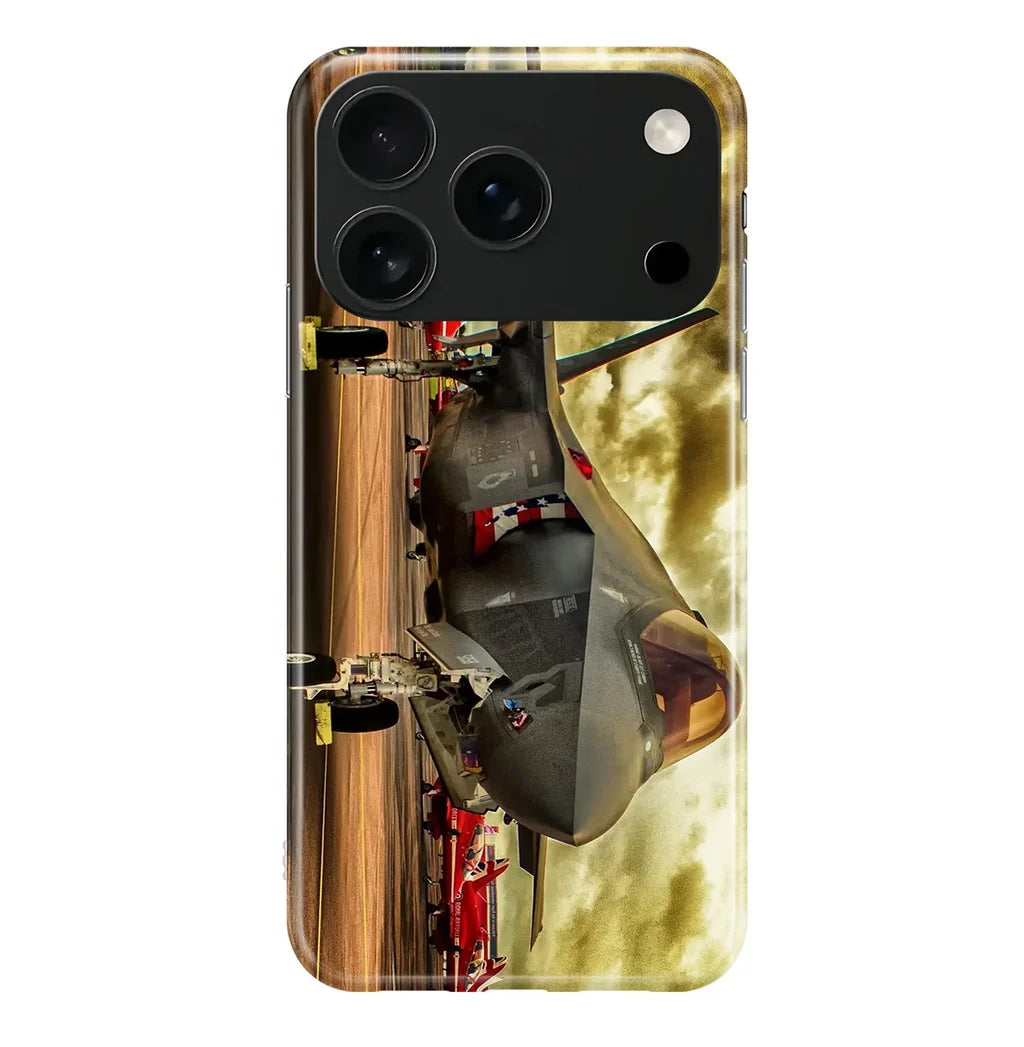 Fighter Jet 35 at Airbase iPhone Case