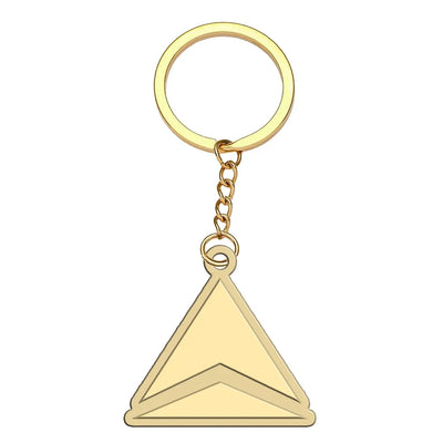 Delta Airlines (Delta Air Lines) aviation hollow key chain in polished alloy.