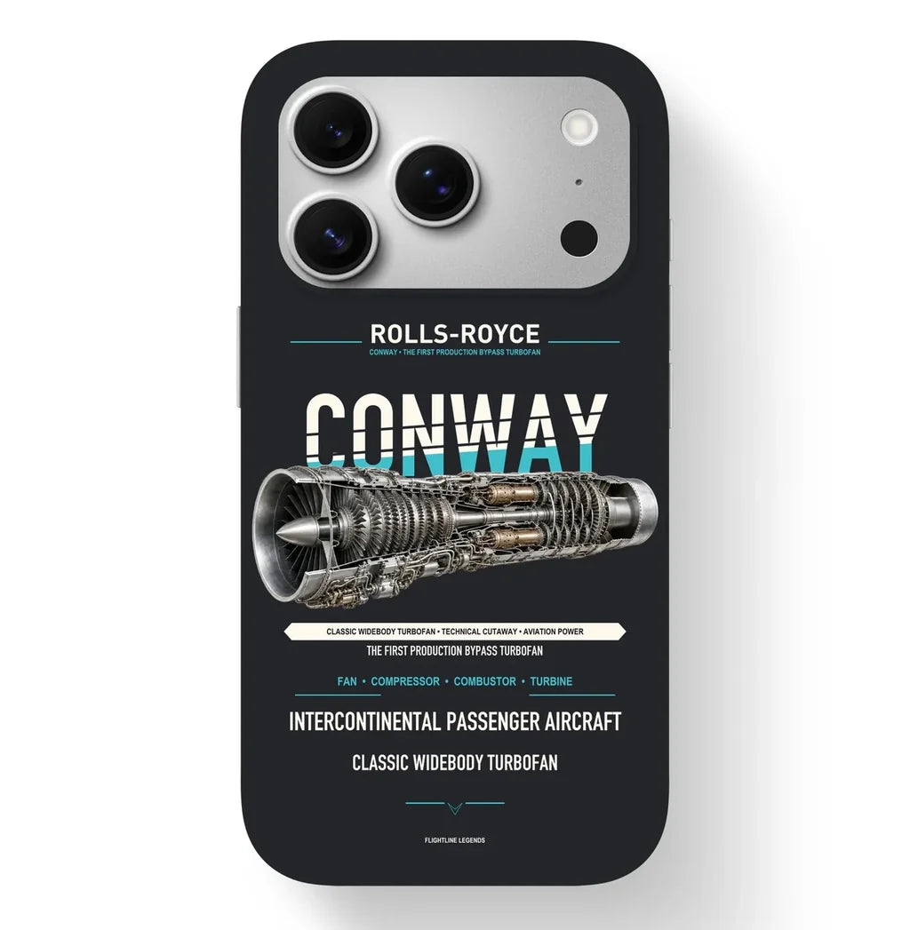 CONWAY Case design on black iphone case