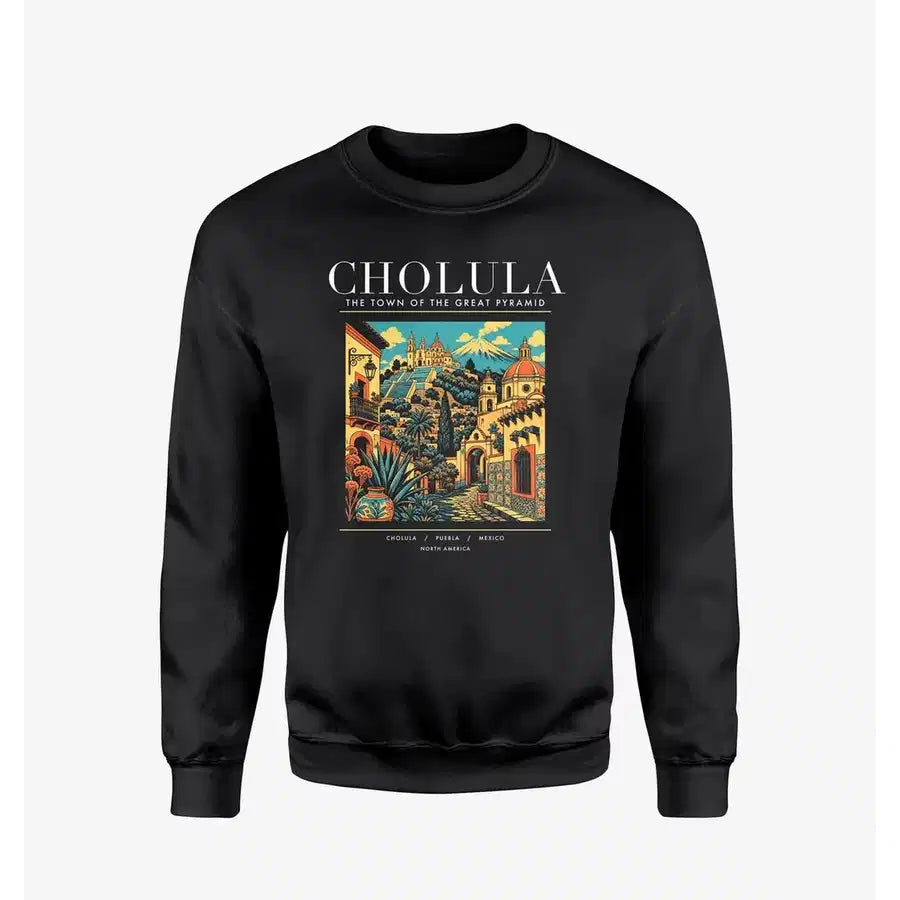 CHOLULA - Poster - Sweatshirt - Black
