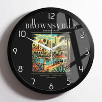 Thumbnail for BROWNSVILLE - Poster - Wall Clock Framed - Black