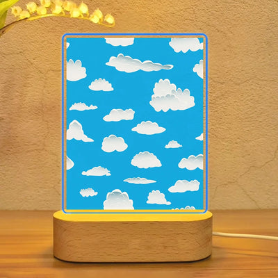 Amazing Clouds aviation art night lamp in premium acrylic with LED.