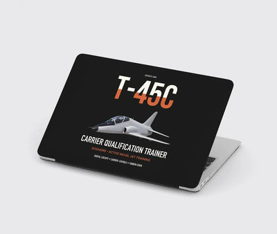 T-45C Goshawk design on black MacBook case
